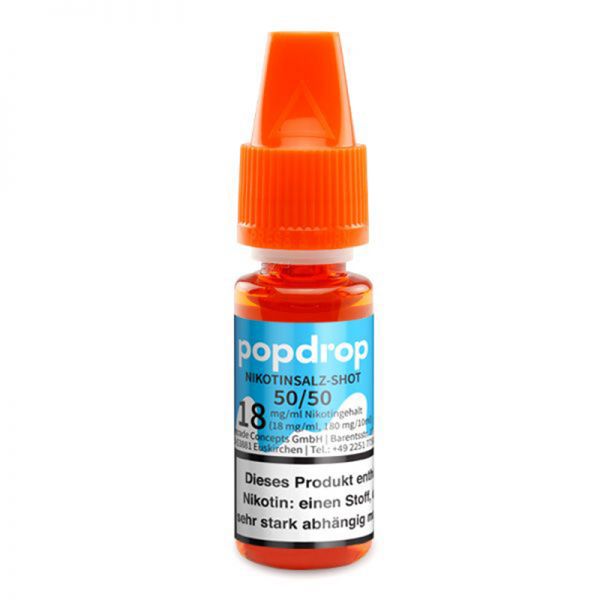 POPDROP Nikotinsalz Shot 18mg 50PG/50VG 10ml