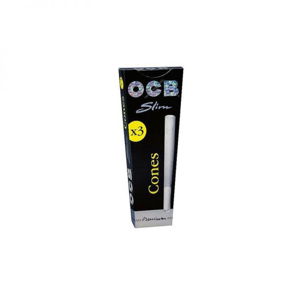 OCB Cones Schwarz Premium Slim 3 Stück