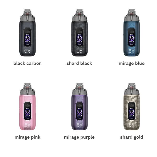 OXVA VPRIME 2 Pod Kit – Übersicht der Gerätefarben