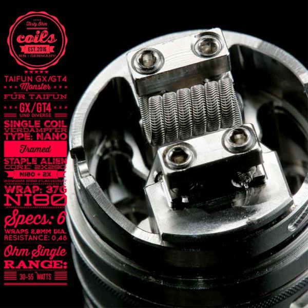 Tasty Ohm Coils Taifun GX/GT4 Monster