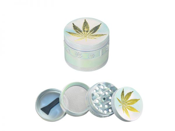 Grinder "Leaf Design" Perlmutt;