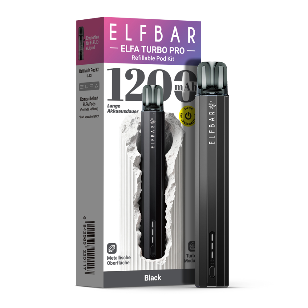 elfbar turbo liquid ELFA Pro Refillable Pod Kit günstig kaufen Minze elfbar turbo Farbe::Aurora Pink Elfbar 600 Prefilled Pod