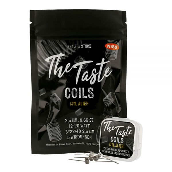 The Taste Coils - NI80 MTL Alien 0.65 Ohm
