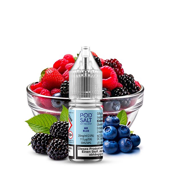 Pod Salt Core Fizzy MR Blue Nikotinsalz Liquid 10ml