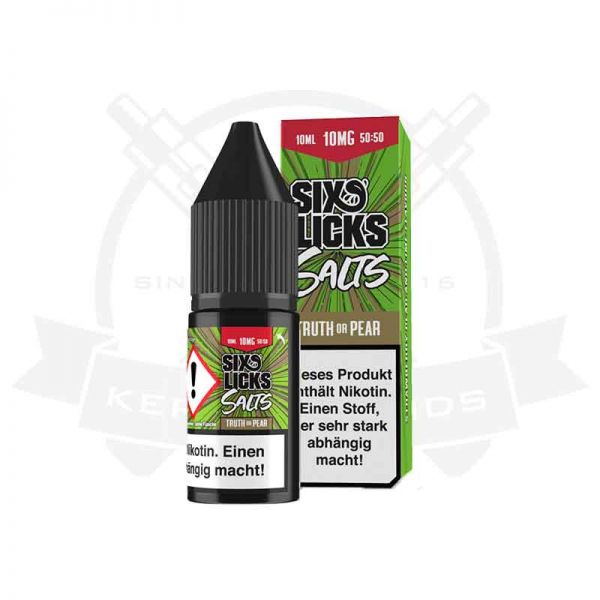 Six Licks Truth or Pear Nikotinsalz 10ml