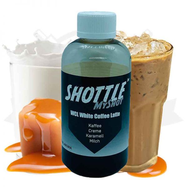 Darkstar Bottle Shot White Coffee Latte 50ml Aroma