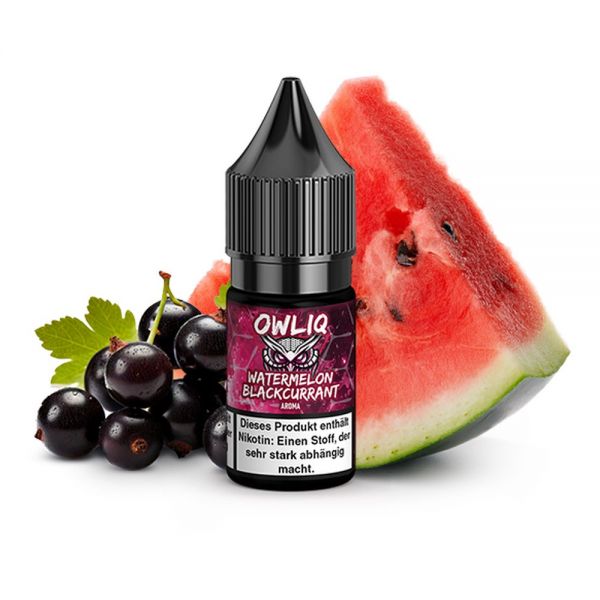 OWLIQ Watermelon Blackcurrant Nikotinsalz Liquid 10ml - 10mg & 20mg - Wassermelone