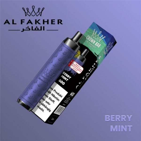 Al Fakher Crown Bar 600 Berry Mint 20mg