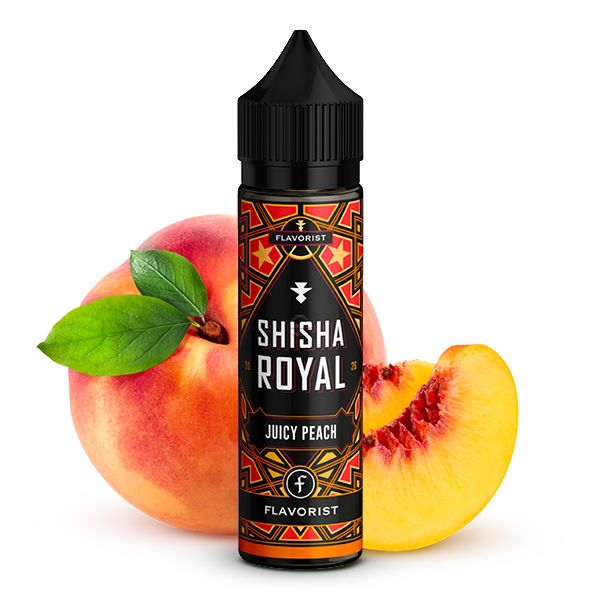 FLAVORIST SHISHA ROYAL Juicy Peach Aroma 10ml Longfill - Pfirsich Shisha Aroma