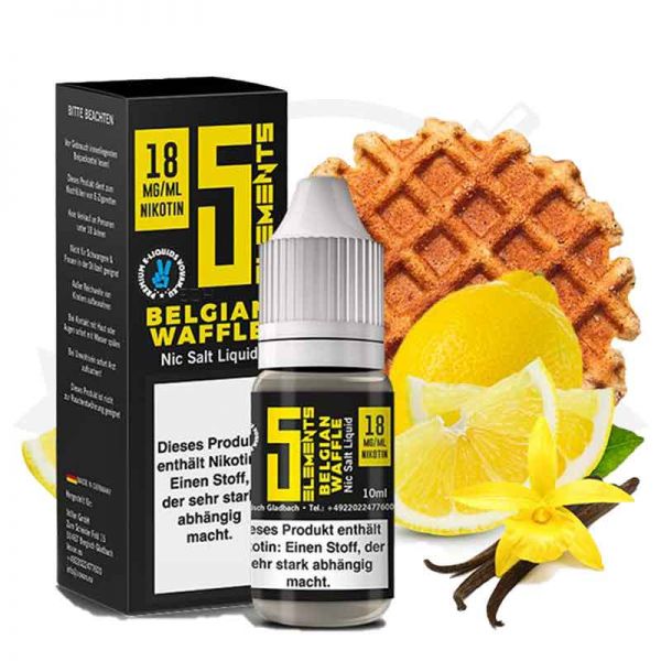 5 Elements Belgian Waffle Nikotinsalz Liquid