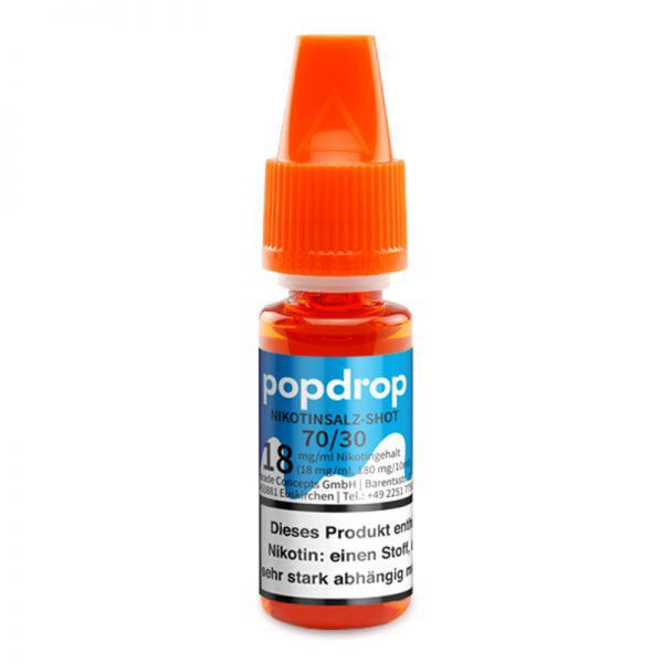 POPDROP - 70/30 Nikotinsalz Shot 18mg/ml 10ml-Copy