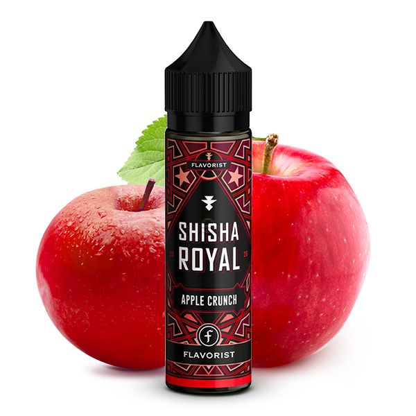 FLAVORIST SHISHA ROYAL Apple Crunch Aroma 10ml – knackiger Apfel mit süßer Gebäcknote, Longfill Aroma für 60ml Liquid