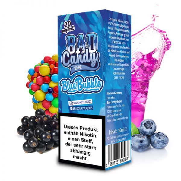 Bad Candy Blue Bubble Nikotinsalz Liquid 10ml