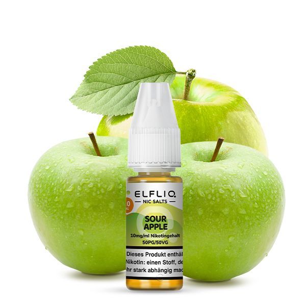 ELFBAR ELFLIQ Sour Apple 10mg