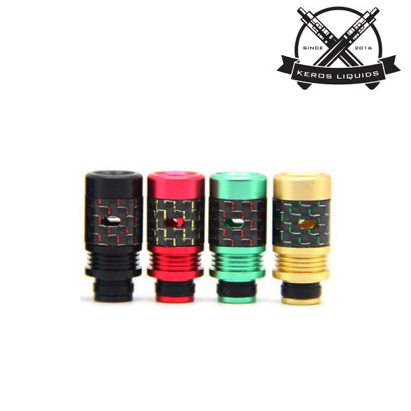 510 Airflow Widebore Coloured 'Carbon-Style' Drip Tip