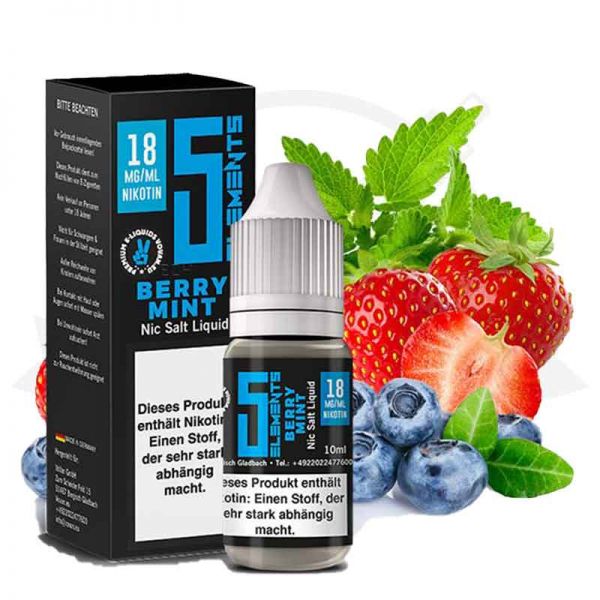 5 Elements Berry Mint Nikotinsalz Liquid