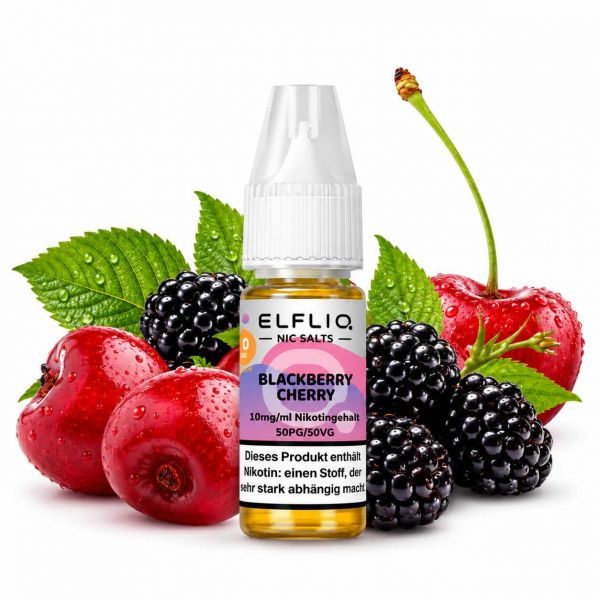 ELFLIQ Nic Salts Blackberry Cherry Nikotinsalz Liquid mit Brombeeren und Kirschen