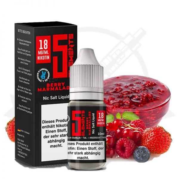 5 Elements Berry Marmelade Nikotinsalz Liquid