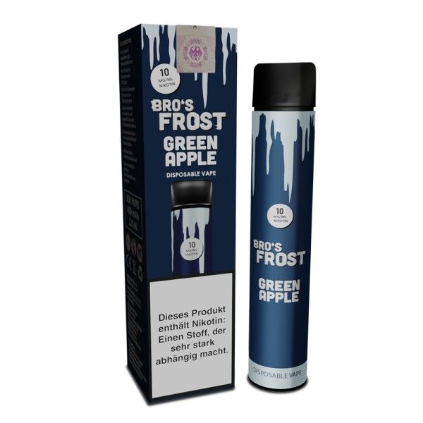 The Bro´s Frost Disposable 500 Green Apple Einweg E-Zigarette 20mg