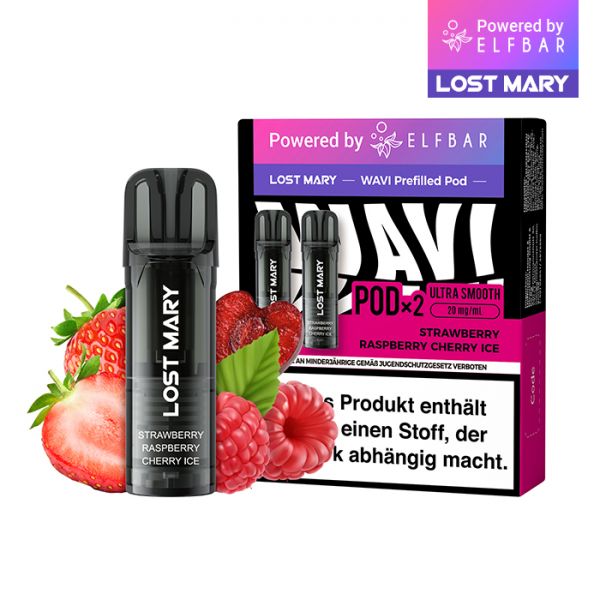 Lost Mary Wavi Pod Strawberry Raspberry Cherry Ice 20mg