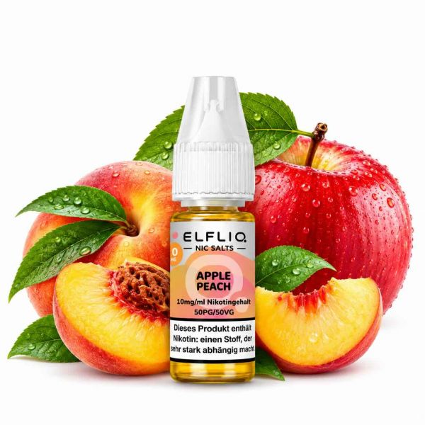 ELFLIQ Nic Salts Apple Peach Nikotinsalz Liquid mit Apfel und Pfirsich