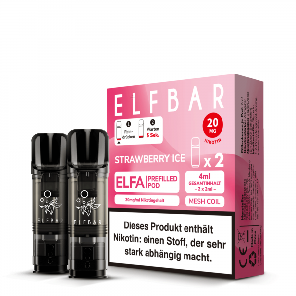 Elfbar ELFA Pod Strawberry Ice 20mg