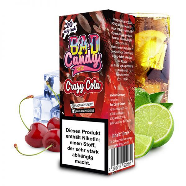 Bad Candy Crazy Cola Nikotinsalz Liquid 10ml