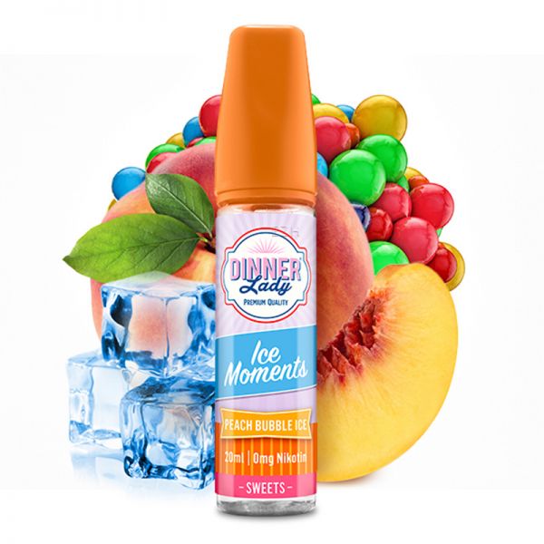 Dinner Lady Moments Peach Bubble Ice 20ml Aroma