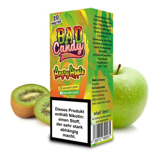 Bad Candy Angry Apple Nikotinsalz Liquid 10ml