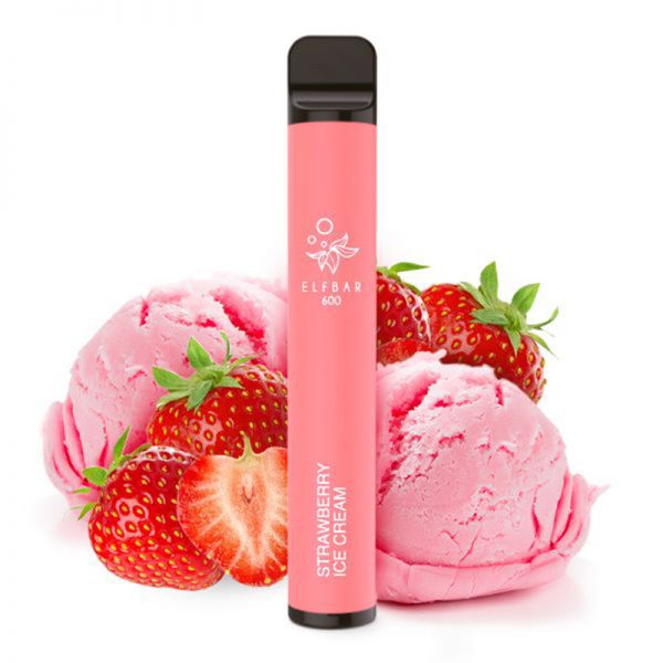Elfbar 600 Strawberry Ice Cream Einweg E-Zigarette